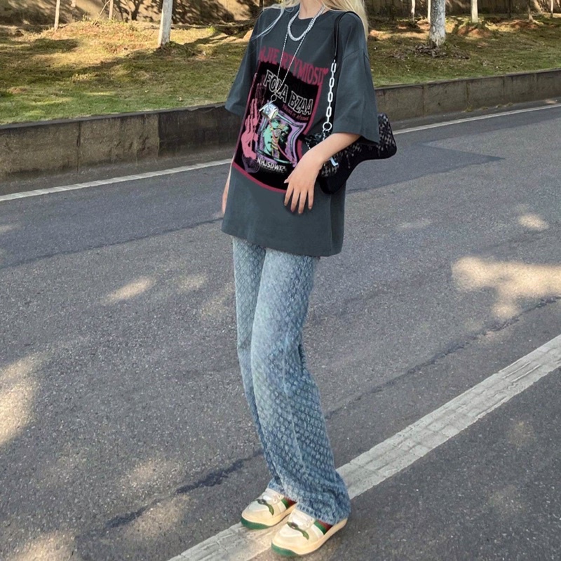 ÁO THUN XÁM UNISEX NAM NỮ HÌNH IN CÁ TÍNH HIPHOP COTTON