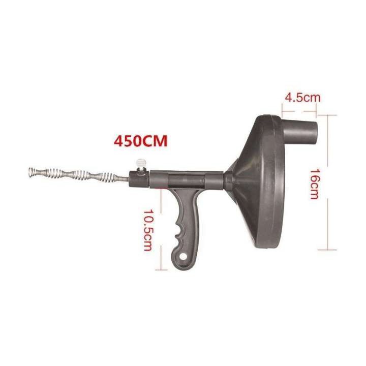 Cây thông tắc bồn cầu free ship Dụng cụ thông cống lò xo dài 5M loại tốt, hiệu quả hơn lọ thả bồn cầu, tiện lợi
