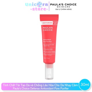 Tinh Chất Tái Tạo Da và Chống Lão Hóa Dành Cho Da Nhạy Cảm Paula's Choice Defense Antioxidant Pore Purifier 30ml