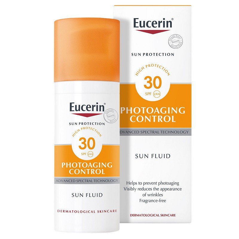 [CHÍNH HÃNG] Kem Chống Nắng EUCERIN Sun Fluid Photoaging Control SPF50+ - Ngăn Ngừa Lão Hóa 50ml