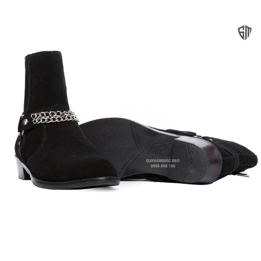Harness Boots thời trang nam chất liệu da bò nguyên tấm | BigBuy360 - bigbuy360.vn