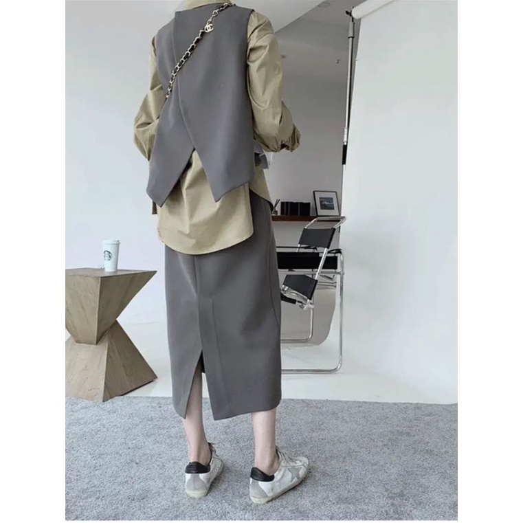Set Áo Váy Ba Món Phong Cách Mori Cao Cấp Plus Size Cho Nữ