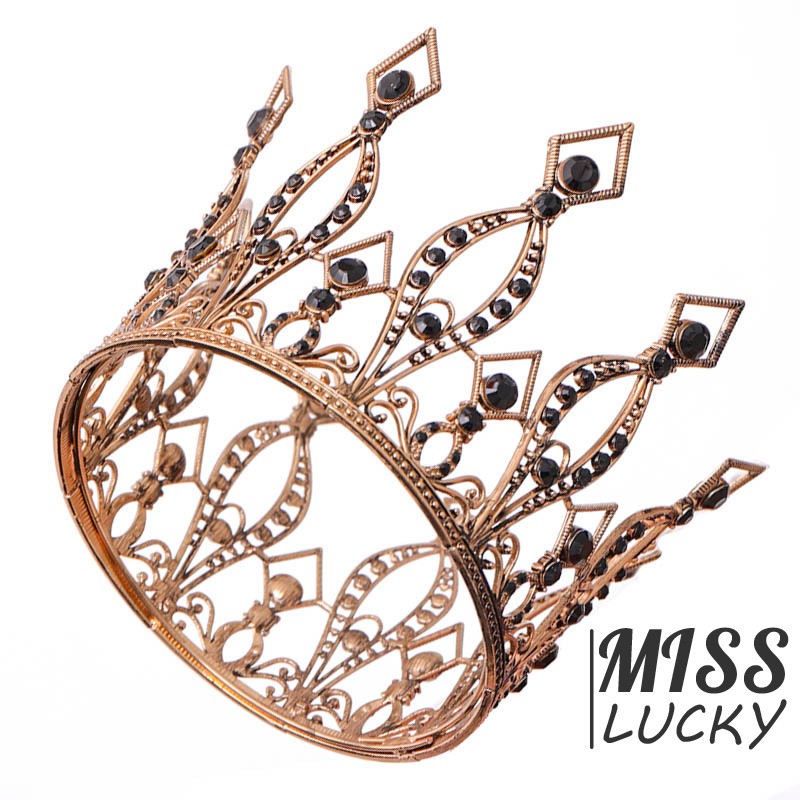 Vương miện kiểu dáng thời trang sang trọng đa dụng cho nữ