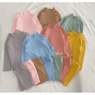 Bộ minky cổ 3 phân cho bé