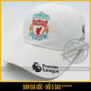 Mũ nón lưỡi trai hai lớp CLB bóng đá liverpool  (vải bình lợi, hai lớp, bên màu, mềm mịn)
