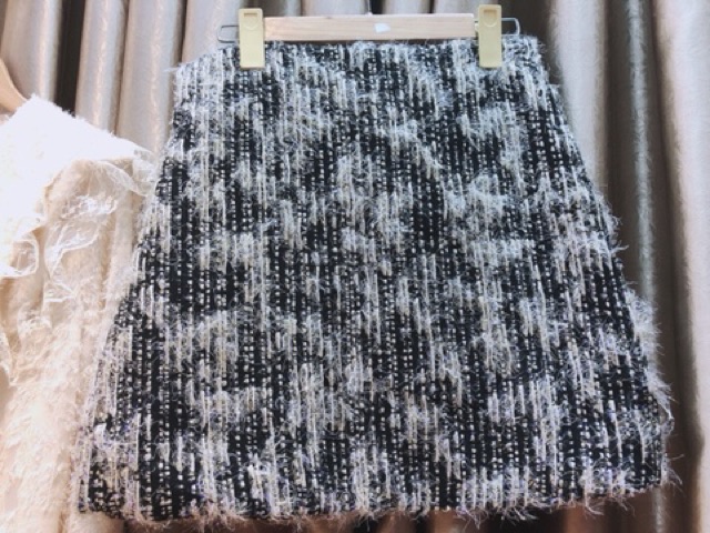 Set áo ren chân váy dạ cc