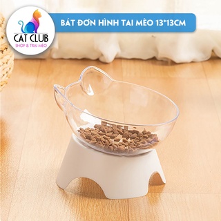 Bát ăn hình tai mèo nghiêng 15 độ, hàng cao cấp dành cho chó mèo