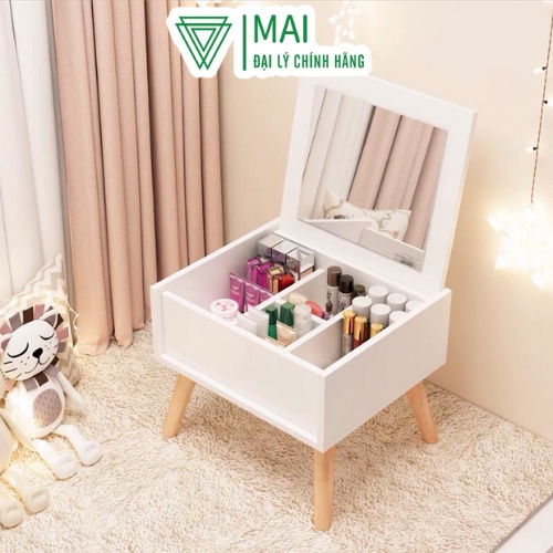 Bàn trang điểm mini kết hợp kệ đầu giường đa năng tiện dụng - GP152