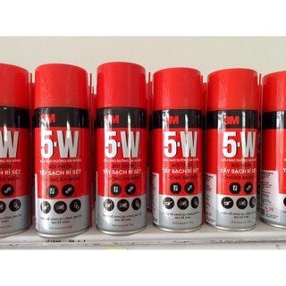 Dung dịch tẩy rửa, bôi trơn, chống rỉ sét 3M 5-W chai lớn 310gr