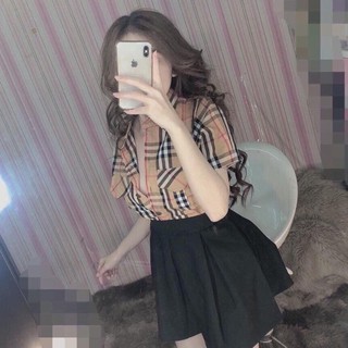 Áo sơ mi bbr tay ngắn có túi - sẵn hàng