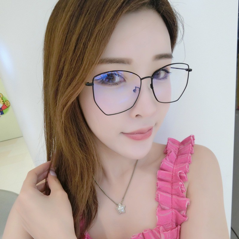 Mắt kính thời trang Gọng cận form vuông vát cạnh Retro cá tính phong cách Ulzzang