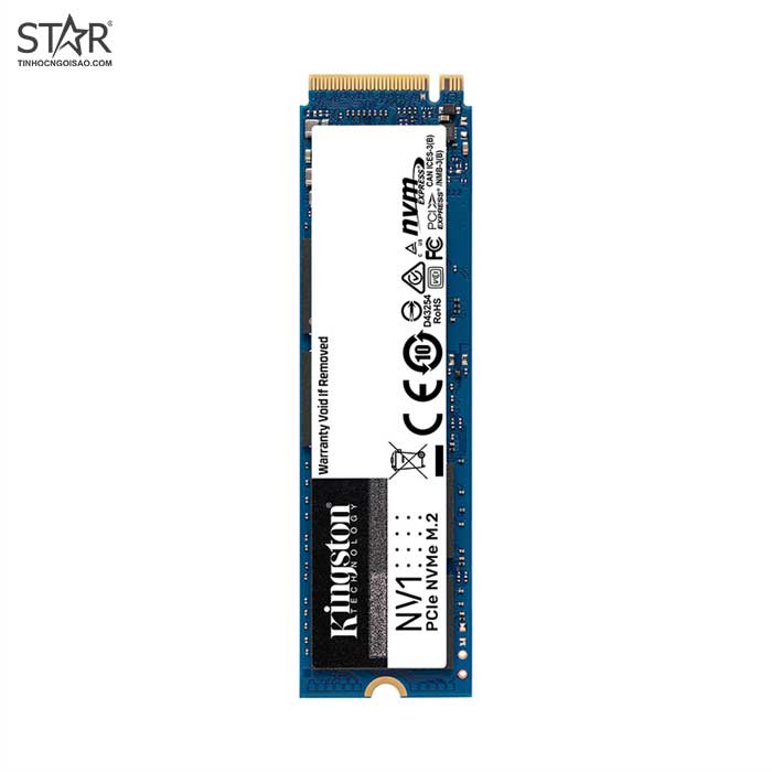 [Mã 255ELSALE giảm 7% đơn 300K] Ổ cứng SSD Kingston NV1 500GB NVMe PCIe Gen 3.0 x 4 (SNVS/500G)