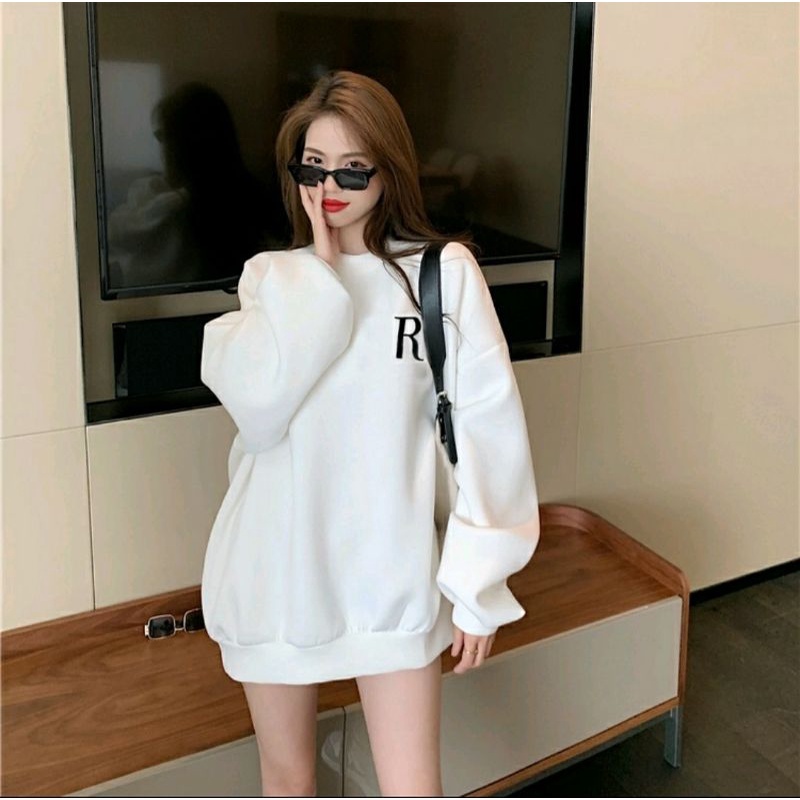 áo nỉ tay dài form rộng Hàn Quốc loại xịn