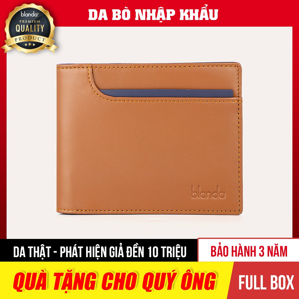 Ví nam da bò thật Blanda 7VNDP48