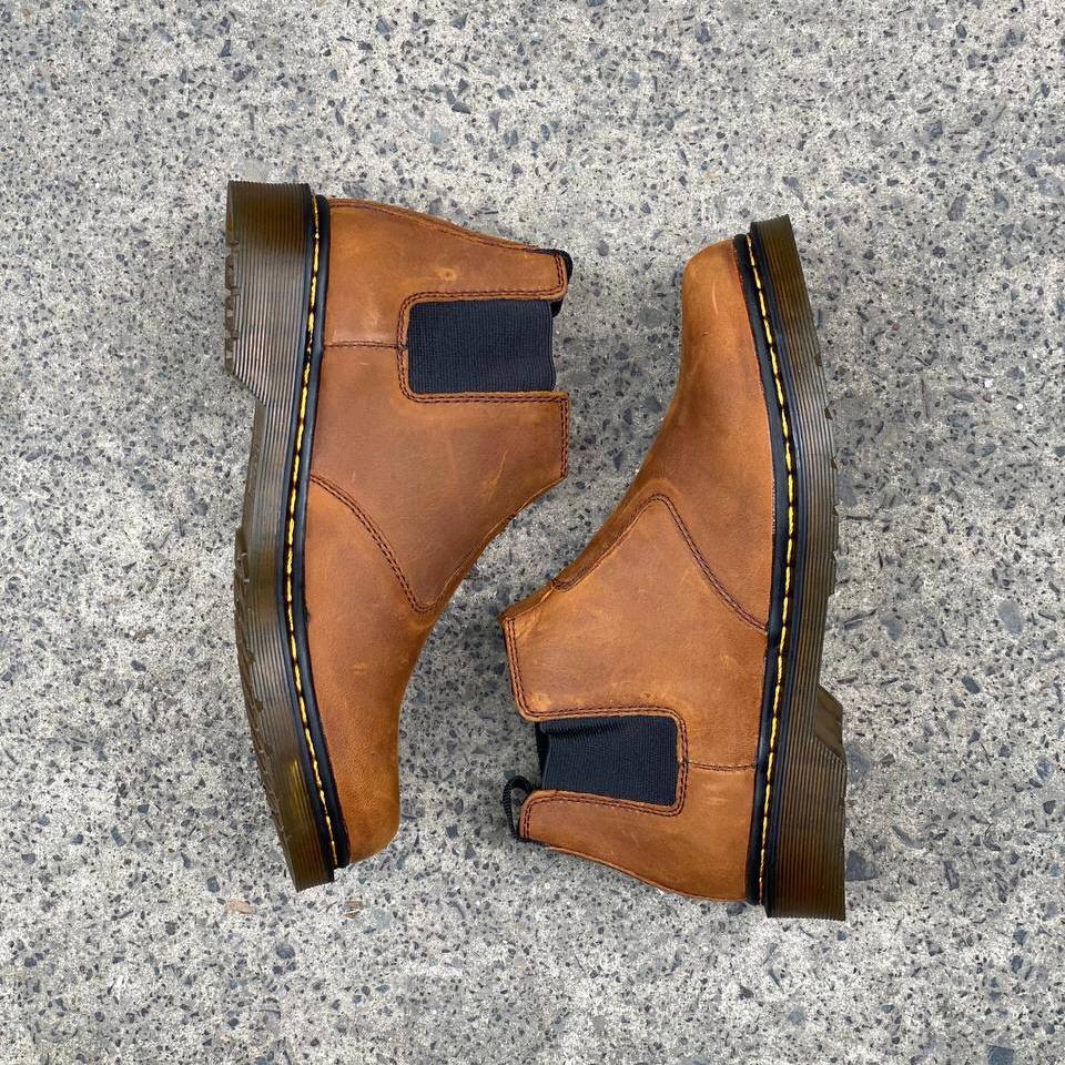 Giày Chelsea Boots Nam Dr màu bò sáp da bò thật 100% - phát hiện giả da đền gấp 10 - R8ckie