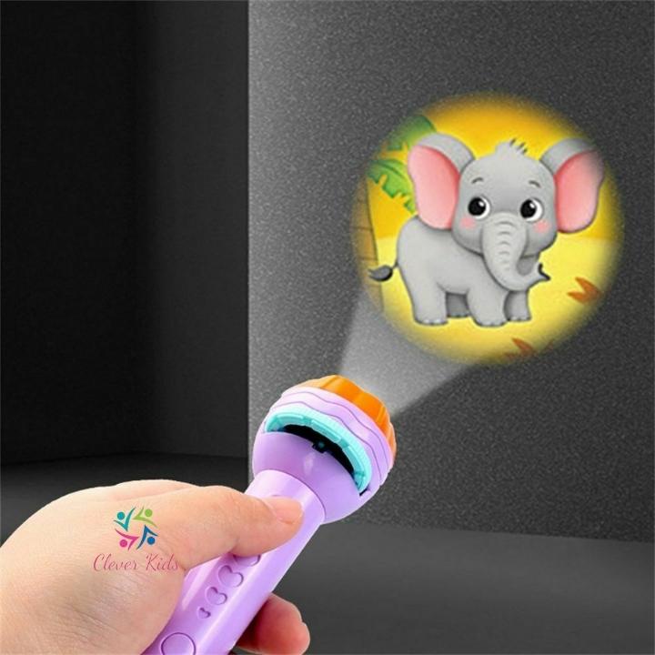 Đèn pin chiếu hình cho bé 80 hình động vật sắc nét
