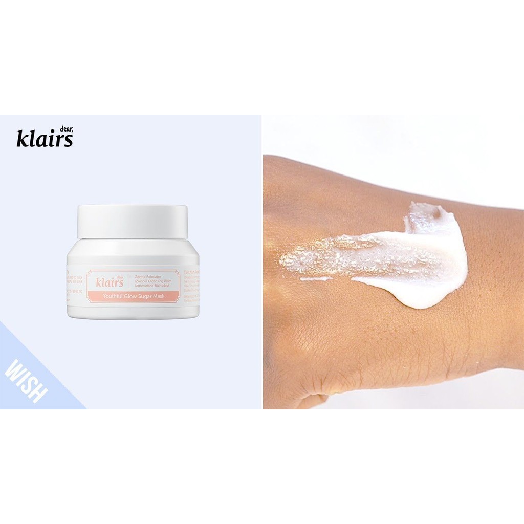 Mặt nạ tẩy da chết dưỡng ẩm và làm mịn da Klairs Youthful Glow Sugar Mask 110g