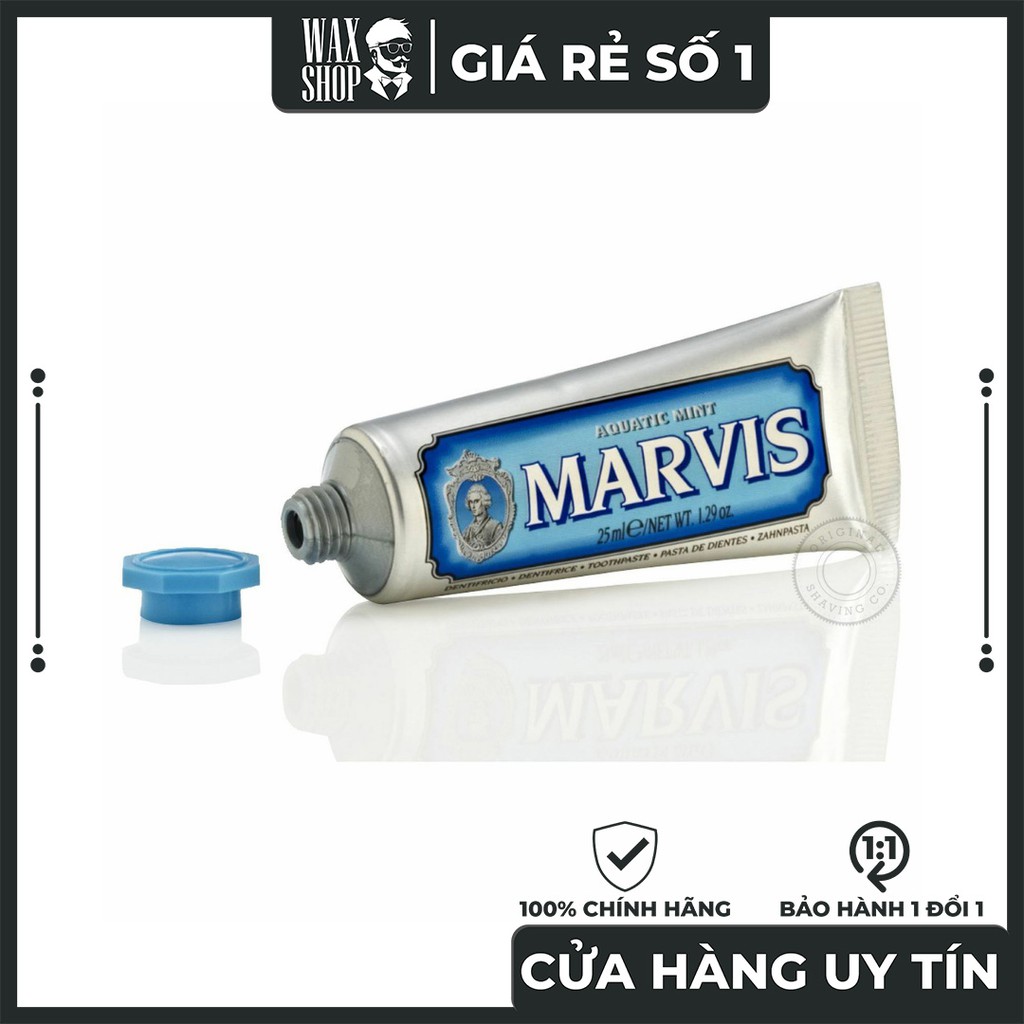 Kem Đánh Răng Aquatic Mint - Marvis (Italia)  [NỘI ĐỊA Ý]   Giúp Làm Trắng Răng, Đánh Bật Mảng Bám.