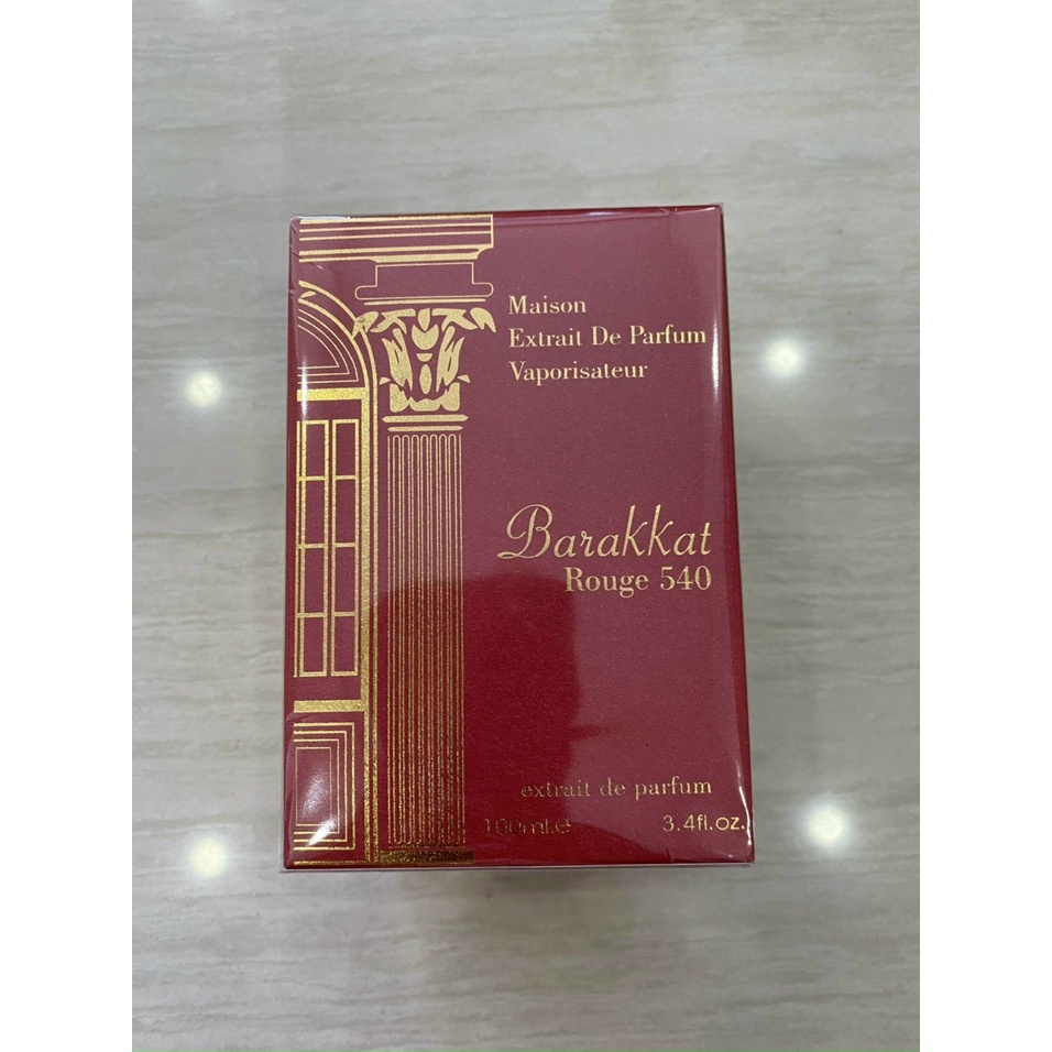 Chính hãng -Nước hoa Dubai BARAKKAT ROUGE 540 EXTRAIT De Parfum 100ml về 3 mùi