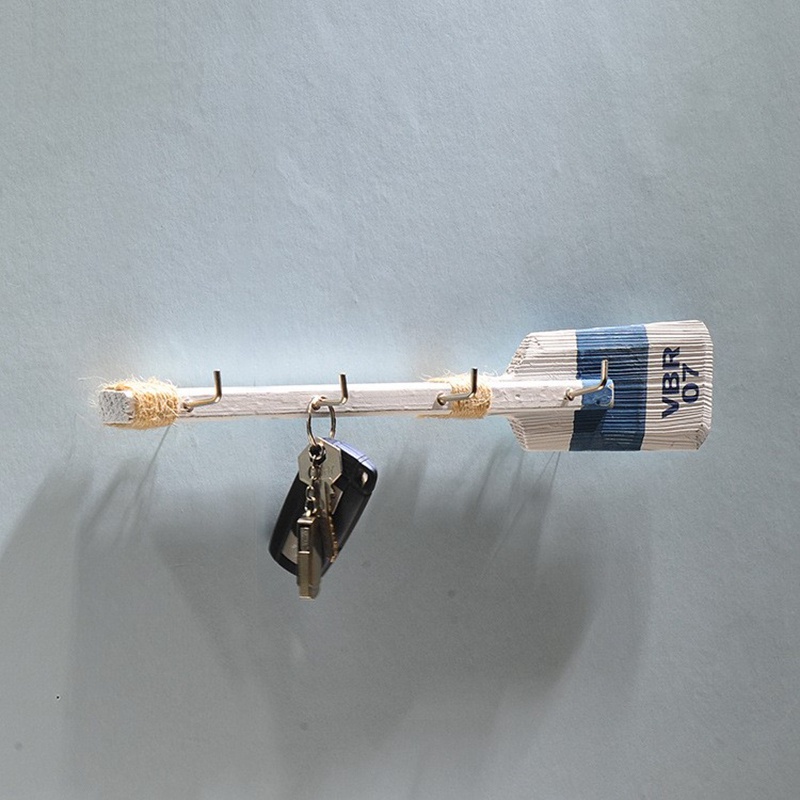 1 Thanh Gỗ Oar 40cm Có Móc Treo Áo Khoác Trang Trí Nhà Cửa