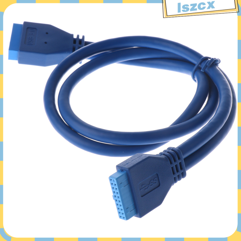 1x Usb3.0 20 Pin Male To 20 Pin Female Cable 0.5m Blue Color | BigBuy360 - bigbuy360.vn