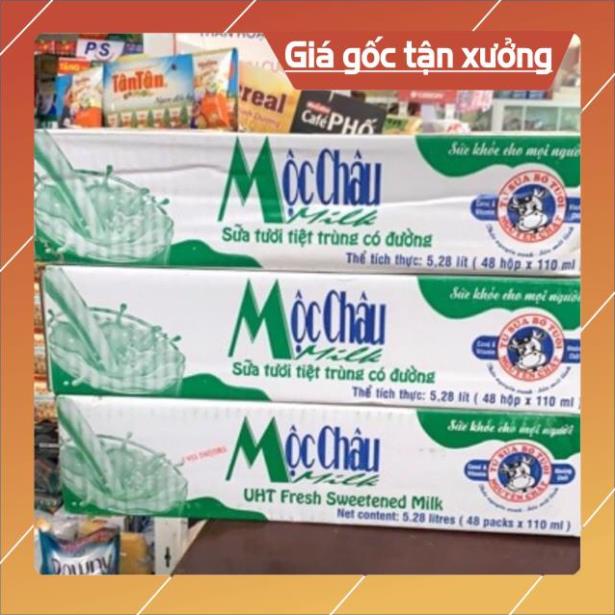 [ICLN9 giảm 5K cho đơn hàng 50k]  Vỉ sữa 4 hộp Mộc Châu To 180ml (48h/thùng)