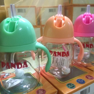 Bình tập uống có ống hút Panda 310ml