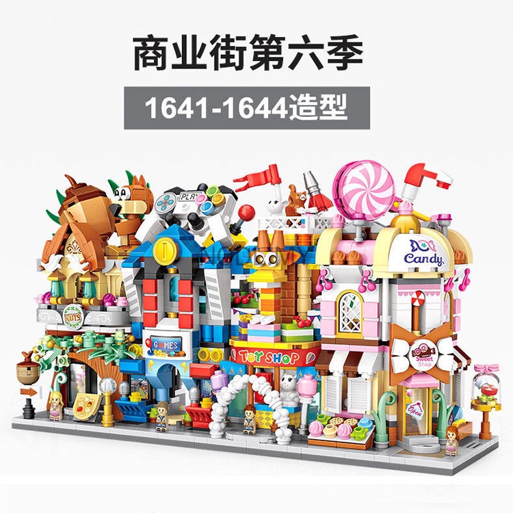 Lego Bộ Đồ Chơi Lắp Ráp Mô Hình Cửa Hàng Thành Phố Cho Bé