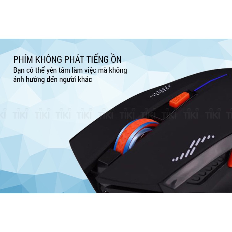 CHUỘT KHÔNG DÂY GAMING  DÙNG PIN SẠC AZZOR EAGLE