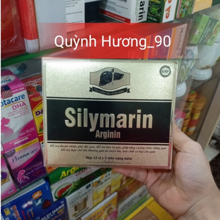 Viên uống SILYMARIN Arginin hộp 60 viên giúp cải thiện chức năng gan