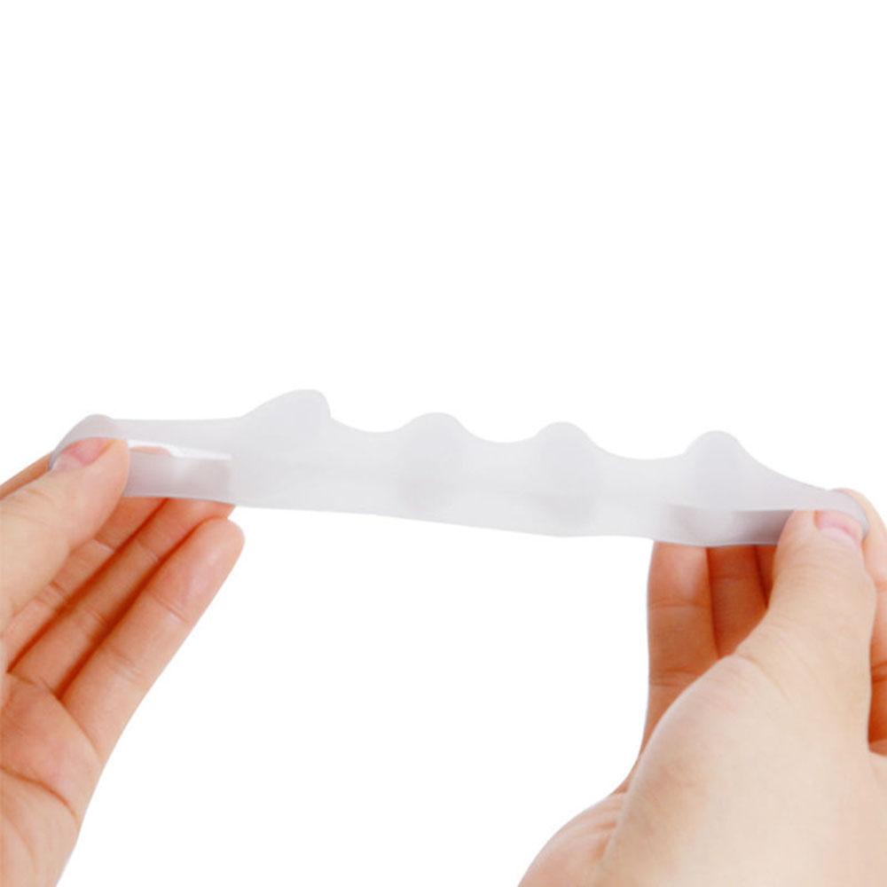 1 Cặp Dụng Cụ Tách Ngón Chân Bằng Silicone Giúp Giảm Đau Tiện Dụng