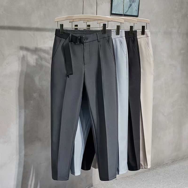 Quần tây dáng ôm thiết kế cao cấp phong cách Hàn Quốc thời trang cho nam size S-3XL 4 màu