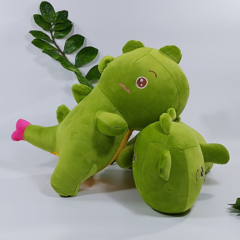 Thú Gấu Bông Khủng Long Đuôi Tim,Gối ôm quà tặng Siêu Mềm Êm Đẹp 45cm-Khangstore.vn