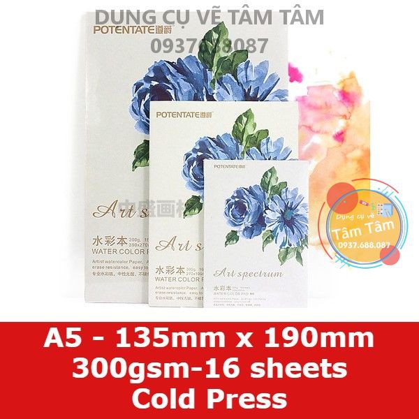 [ TÂM TÂM ]-Sổ vẽ màu nước, Sketchbook màu nước , Canson màu nước