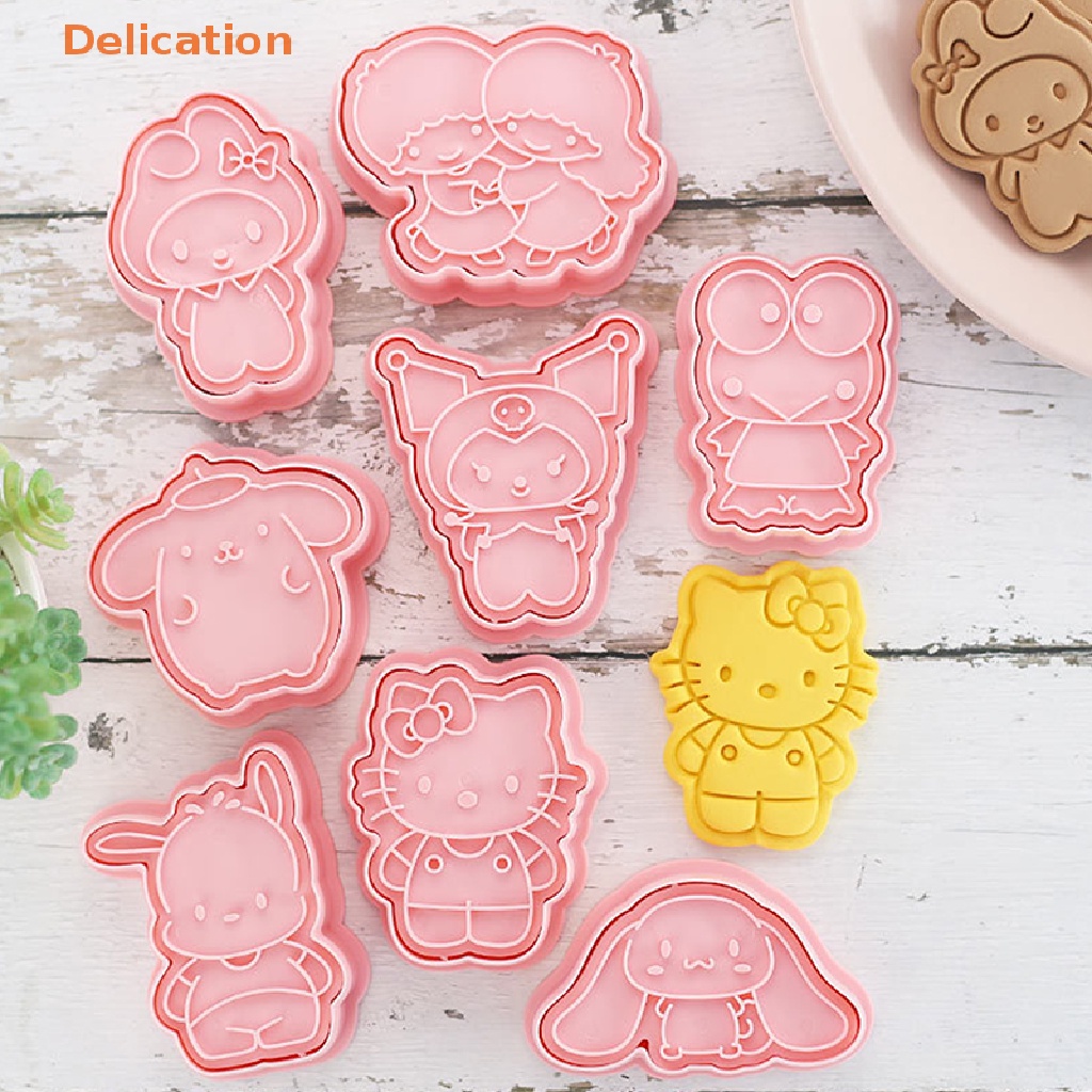 [Delication] 8Pcs/set Cartoon Biscuit Mold Cookie Mold DIY Cookie Cake Decorag Tool