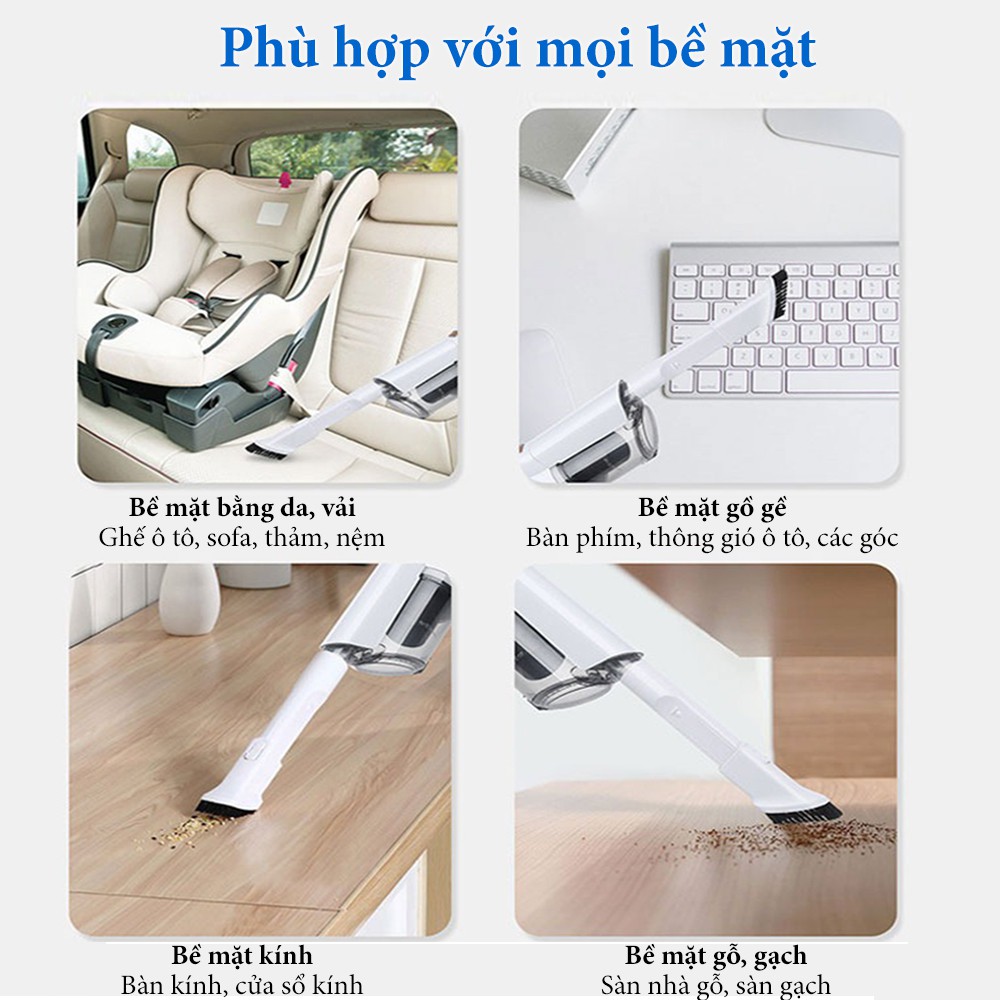 Máy hút bụi cầm tay tiện lợi  đa chức năng Elashome ELAS X01 lực hút cực khỏe bảo hành 12 tháng | BigBuy360 - bigbuy360.vn
