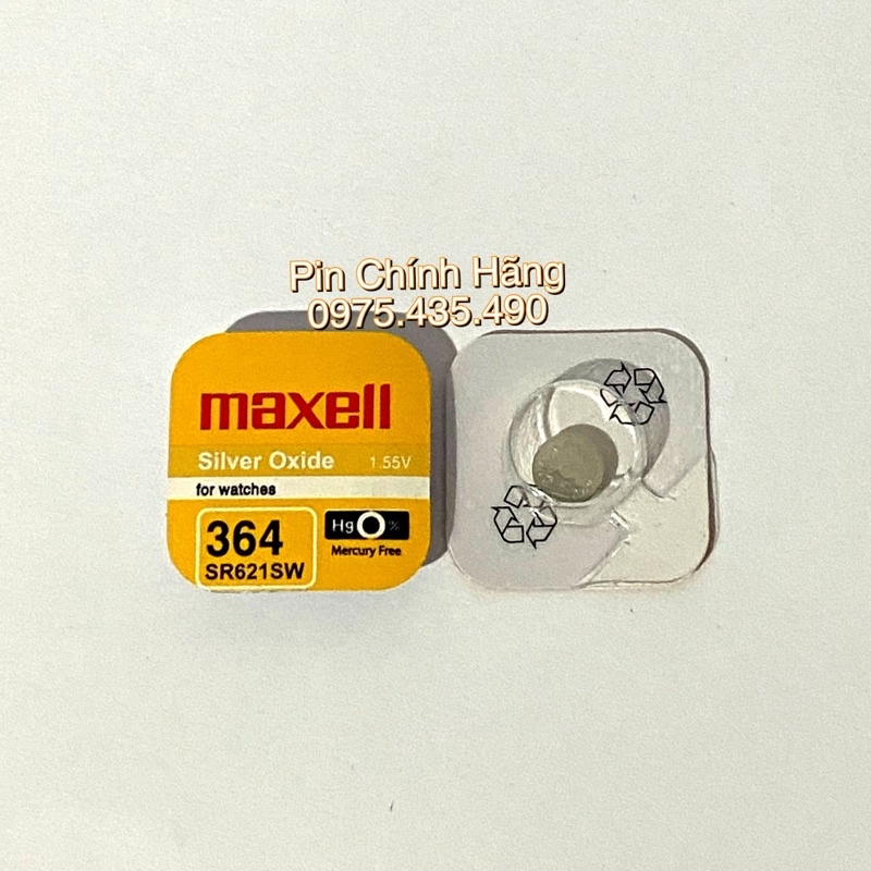 Hộp 10 Viên Pin Đồng Hồ Maxell SR621SW - 364 Hàng Chính Hãng Made in Japan