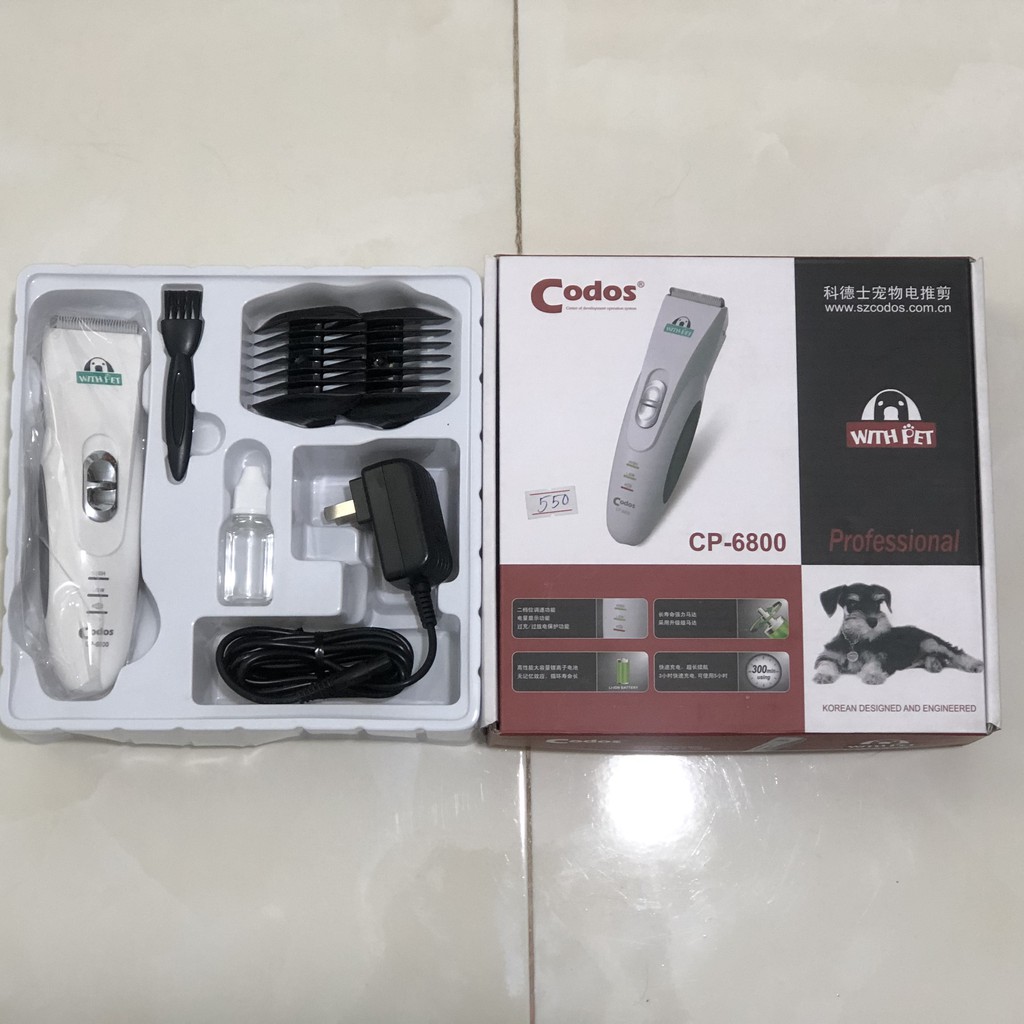 Tông đơ Codos CP 6800 dùng cắt tỉa lông cho thú cưng