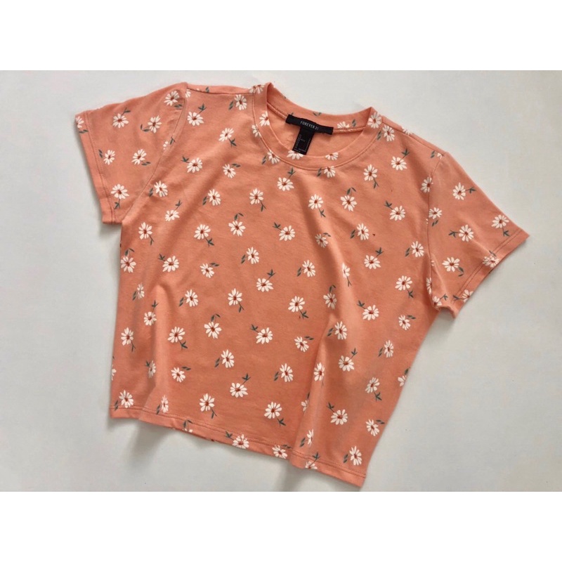 Áo Croptop Hoa Nhí Tay Ngắn • Storenyy