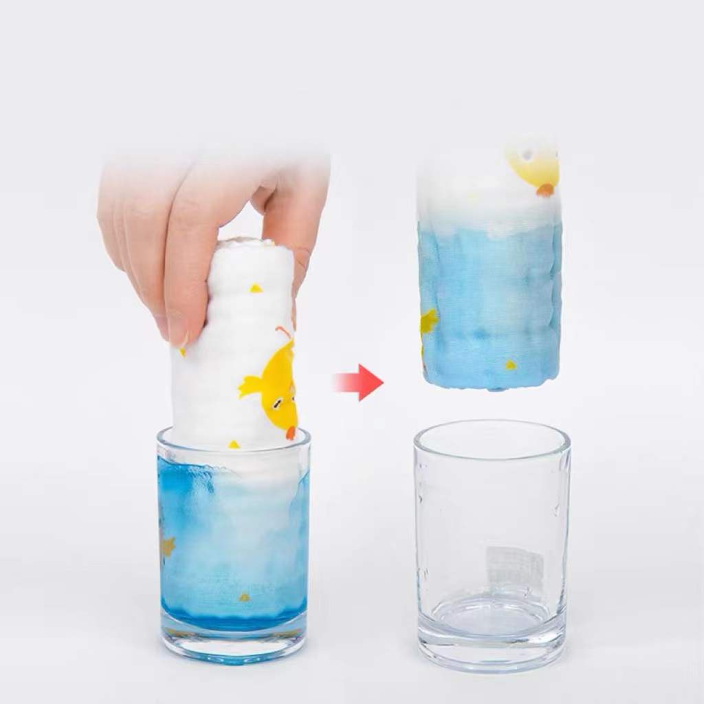 Khăn lau 6 lớp bằng cotton mềm mại in họa tiết động vật dễ thương dành cho trẻ em
