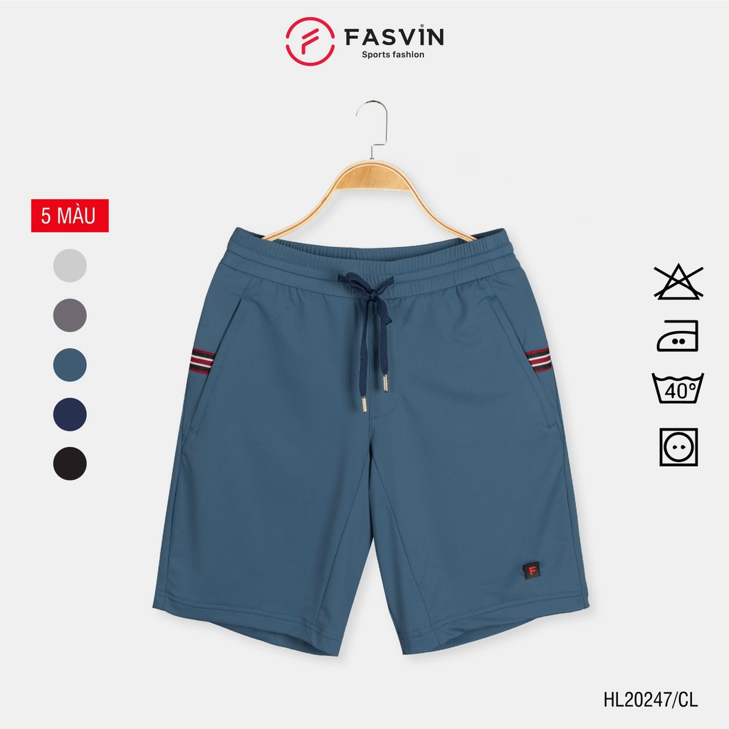 [Mã FASHIONMALLT4 giảm 15% tối đa 30K đơn 150k] Quần đùi thể thao Fasvin, chất lạnh co giãn 4 chiều siêu nhẹ HL20247