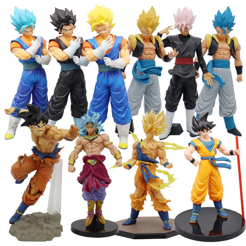 Mô hình Dragon Ball giá rẻ 50 nhân vật 7 viên ngọc rồng Broly Vegito Songoku Vegeta Gogeta Majin Buu Trunks Fide Rose