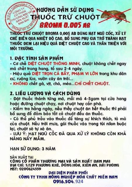  Thuốc diệt chuột