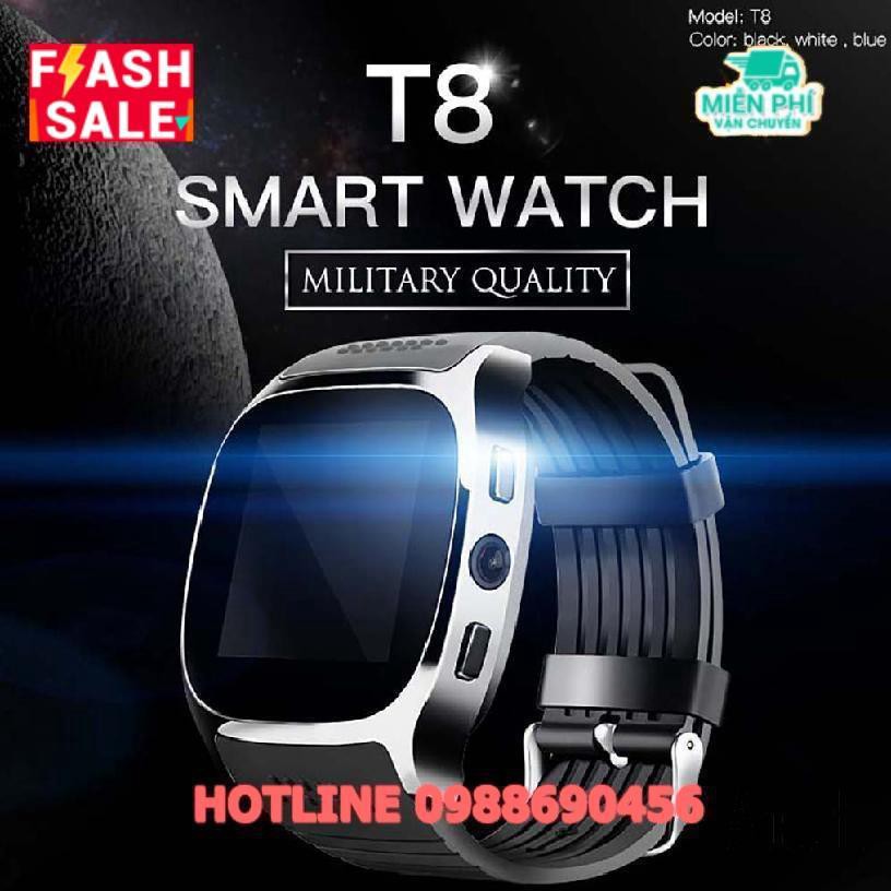 Đồng hồ thông minh acuff T8 kết nối Bluetooth đếm bước chân