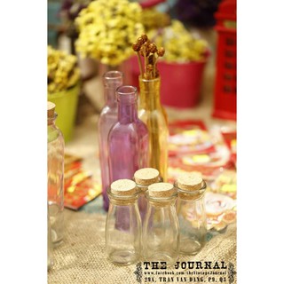 Lọ thuỷ tinh nút bần/ nút gỗ