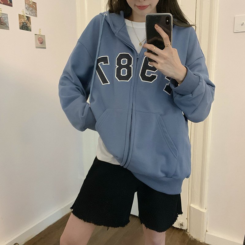Áo Khoác Nỉ Thể Thao F987 Phong Cách Hàn Quốc - Áo Khoác Nỉ Hoodie Unisex Nam Nữ - Thời Trang Ulzzang Chất  Nỉ Dày Dặn