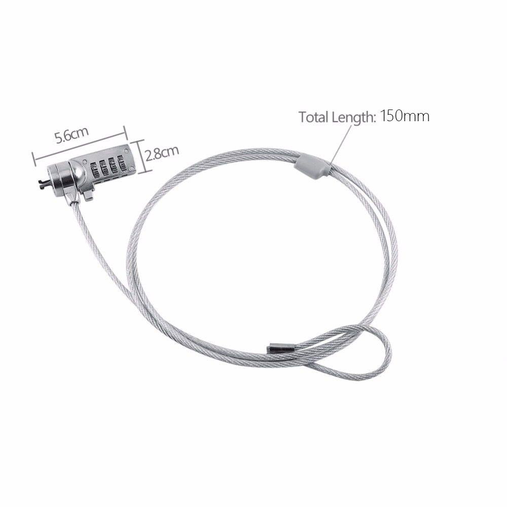 Wttle Ổ Khóa Dây Chất Lượng Cao Kết Hợp Với Laptop PC