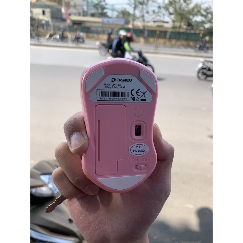 Chuột không dây DAREU LM115G Pink | Hàng chính hãng bảo hành 24 tháng lỗi 1 đổi 1 | BigBuy360 - bigbuy360.vn