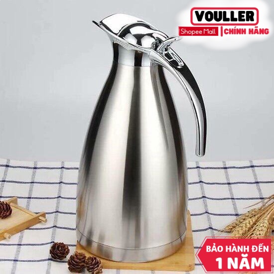 Bình Nước Vouller Mỏ Vịt 2 Lít Chất Liệu Inox Nhiều Màu