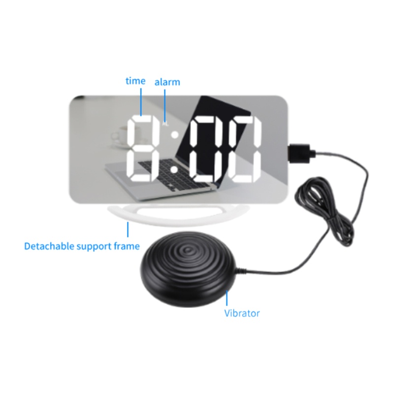 Đồng Hồ Báo Thức Kỹ Thuật Số Có Đèn LED Cảm Ứng Tự Động